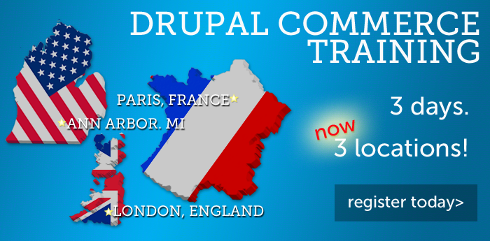 Drupal Commerce Training. 3 Locations